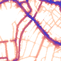 Daytime road noise heatmap for SE4 1DE