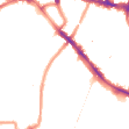 Night-time road noise heatmap for SE4 1DE