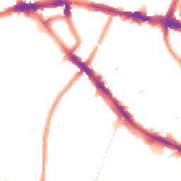 Night-time road noise heatmap for SE4 1DF