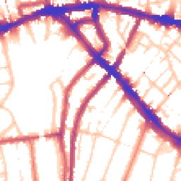 Daytime road noise heatmap for SE4 1DG
