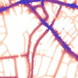 Daytime road noise heatmap for SE4 1DP