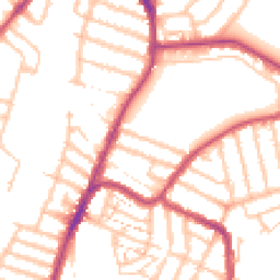 Daytime road noise heatmap for SE4 1DY