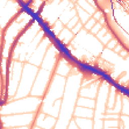 Daytime road noise heatmap for SE4 1PY