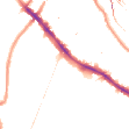 Night-time road noise heatmap for SE4 1PY