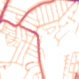 Daytime road noise heatmap for SE4 1SA