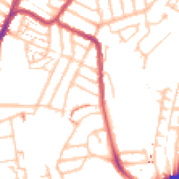 Daytime road noise heatmap for SE4 1SQ