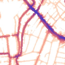 Daytime road noise heatmap for SE4 1SZ