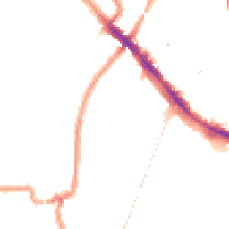 Night-time road noise heatmap for SE4 1SZ