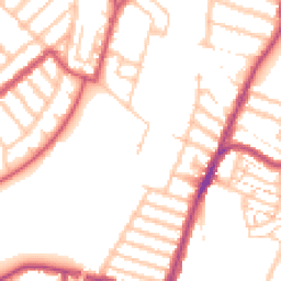 Daytime road noise heatmap for SE4 2DJ