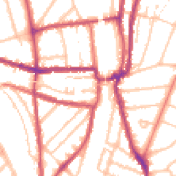 Daytime road noise heatmap for SE4 2DX