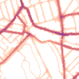 Daytime road noise heatmap for SE4 2ED