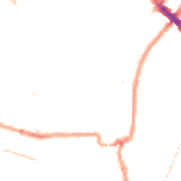 Night-time road noise heatmap for SE4 2FT