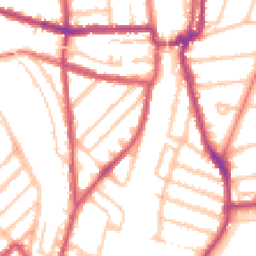 Daytime road noise heatmap for SE4 2HB