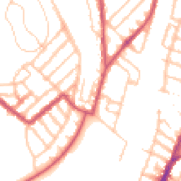 Daytime road noise heatmap for SE4 2HZ