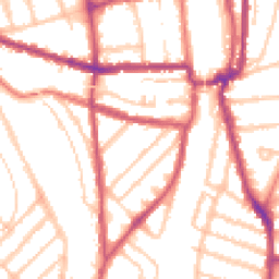 Daytime road noise heatmap for SE4 2JE