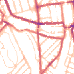 Daytime road noise heatmap for SE4 2JN