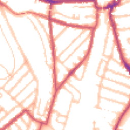 Daytime road noise heatmap for SE4 2PT