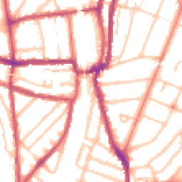 Daytime road noise heatmap for SE4 2RW