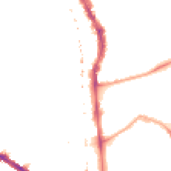 Night-time road noise heatmap for SE5 0AB