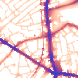 Daytime road noise heatmap for SE5 0AD