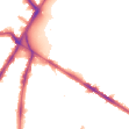 Night-time road noise heatmap for SE5 0AF