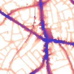 Daytime road noise heatmap for SE5 0AG