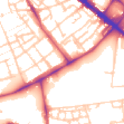Daytime road noise heatmap for SE5 0AN