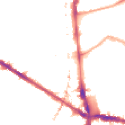 Night-time road noise heatmap for SE5 0AS