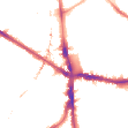 Night-time road noise heatmap for SE5 0AX