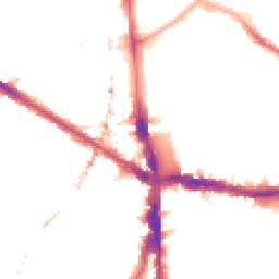 Night-time road noise heatmap for SE5 0AY