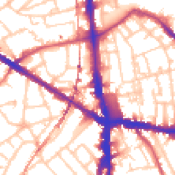 Daytime road noise heatmap for SE5 0BA