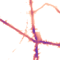 Night-time road noise heatmap for SE5 0BA
