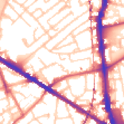 Daytime road noise heatmap for SE5 0BB