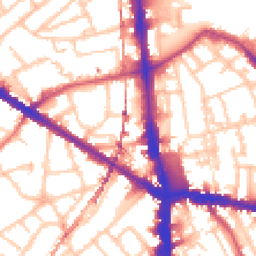 Daytime road noise heatmap for SE5 0BF
