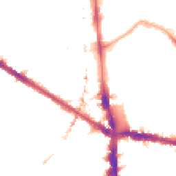 Night-time road noise heatmap for SE5 0BF