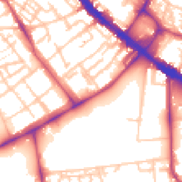 Daytime road noise heatmap for SE5 0BL