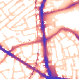 Daytime road noise heatmap for SE5 0BT