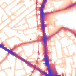 Daytime road noise heatmap for SE5 0BU