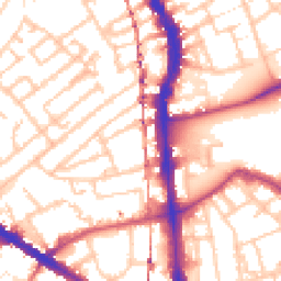Daytime road noise heatmap for SE5 0BW