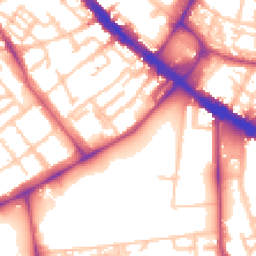 Daytime road noise heatmap for SE5 0DA
