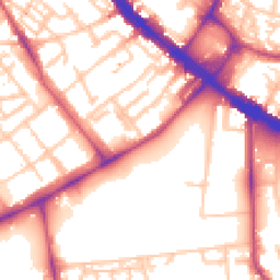 Daytime road noise heatmap for SE5 0DB