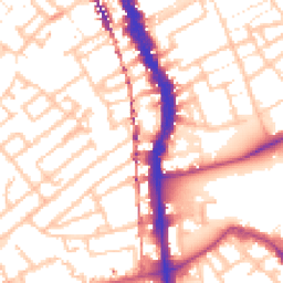 Daytime road noise heatmap for SE5 0DE
