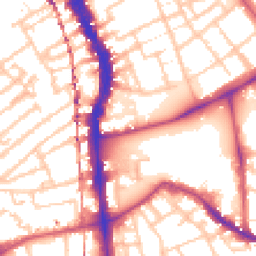 Daytime road noise heatmap for SE5 0DF