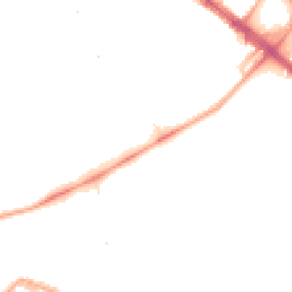 Night-time road noise heatmap for SE5 0DG