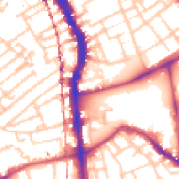 Daytime road noise heatmap for SE5 0DH