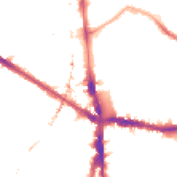 Night-time road noise heatmap for SE5 0DL