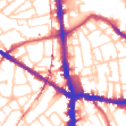 Daytime road noise heatmap for SE5 0DP