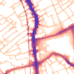 Daytime road noise heatmap for SE5 0DQ