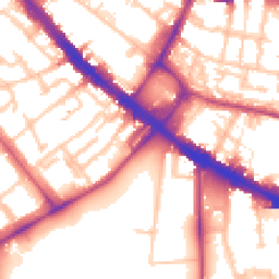 Daytime road noise heatmap for SE5 0DS