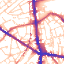 Daytime road noise heatmap for SE5 0EU